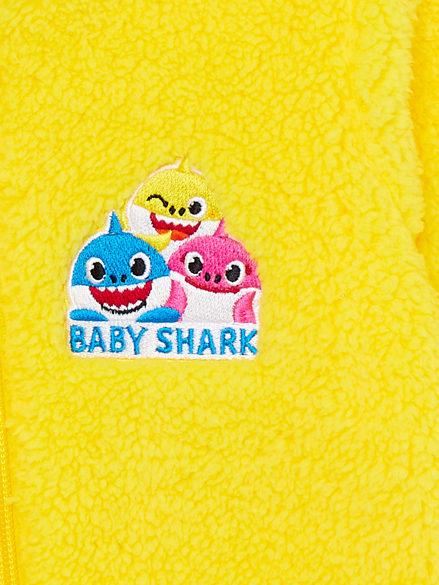 Baby Shark Toddler Cosplay Faux Sherpa Hoodie, 12M-5T - image 2 of 9