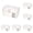 Z-White 6PCS, variant on witspace Portable Clear Plastic Storage Container Box, Storage Bins with Latching Lids, Clear Storage Box with handle Stackable Storage Containers for Organizing Crafts, Tools (7.67*4.33*4.52 Inches)