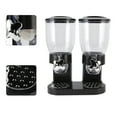 thumbnail image 4 of Cereal Dispenser, Dry Food Dispenser Even Distribution Dual Containers ABS  For Kitchen Black, 4 of 8
