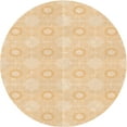 thumbnail image 1 of Ahgly Company Tapis Rond Lavable en Machine Intérieur Transitionnel Blond Doré Or, 3 Pieds Rond, 1 of 7