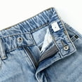 thumbnail image 6 of KIDSCOOL SPACE Girls Flare Jeans,Little Big Girl Ripped Wide Leg Summer Denim Pants, 6 of 6