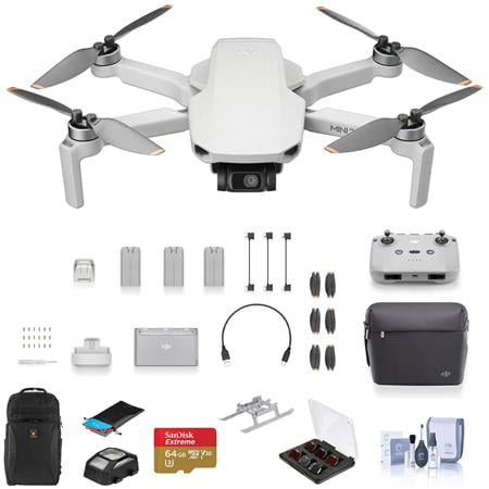 Mini 2 SE Drone Fly More Combo Bundle with Backpack, 64GB microSD
