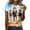 *11-Multicolor, variant on Women's Horse Racing Print Short Sleeve T-Shirt, Ladies' Watercolor Equestrian Graphic Tee, Casual Crew Neck Kentucky Derby Top For Women,Multicolor,S-5XL