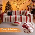 thumbnail image 4 of CJC Stretch Sofa Cover Thick Non Slip Couch Sofa Slipcover Furniture Protector with 1 Pillowcase for Kids Dogs Cats Pets (1-Seater, Red), 4 of 17