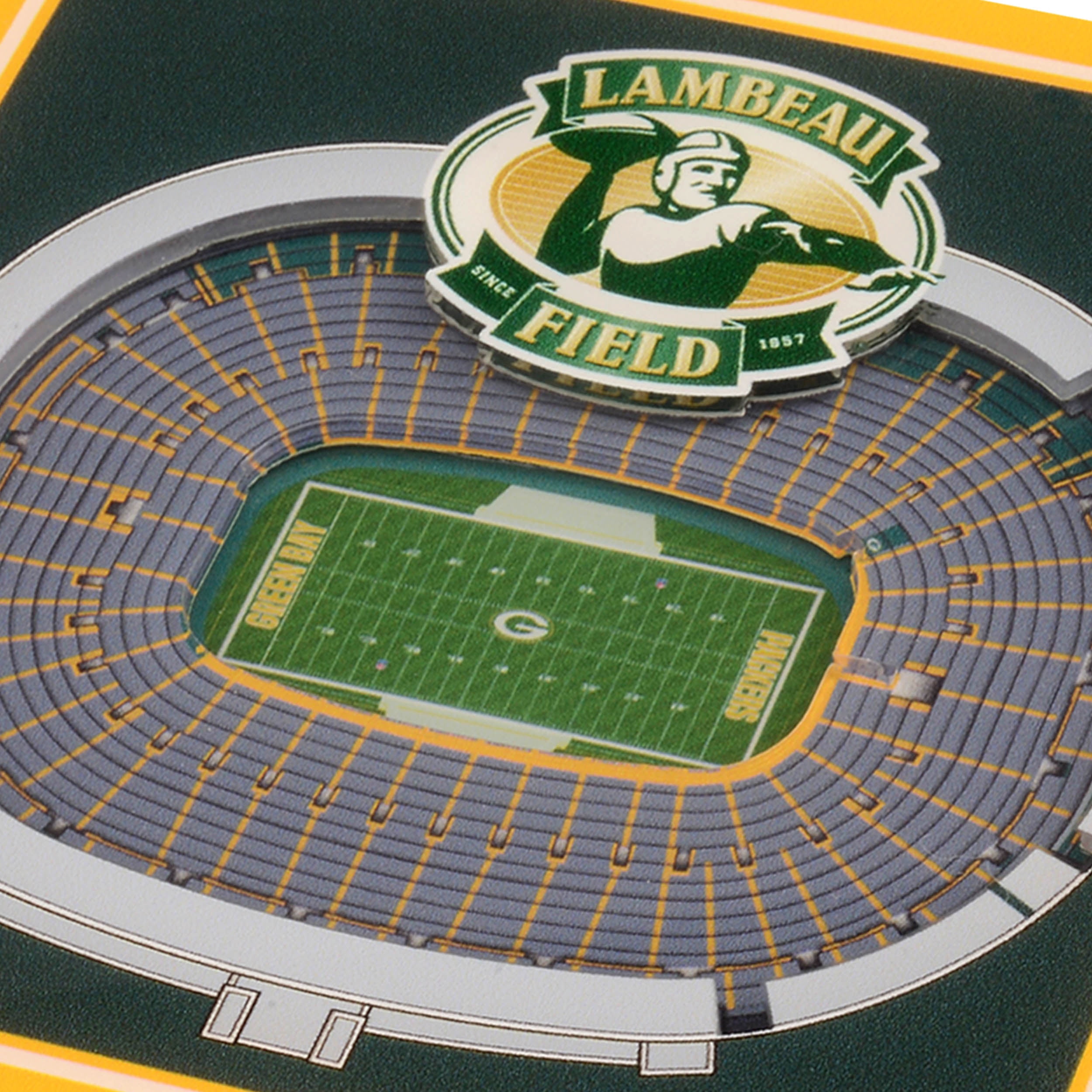 YouTheFan NFL Green Bay Packers Stadiumview Cribbage