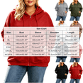 thumbnail image 3 of ABSUYY Women's Hooded Sweatshirt Jacket, Plus Size Full Zip Long Sleeve Casual Top with Pockets, Gray,Size L, 3 of 9