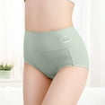 thumbnail image 2 of SXcggal Women's Cotton High Waisted Briefs Postpartum Abdominal High Waisted Underwear Breathable Fashionable Soft Women's Underwear, 2 of 4
