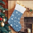 thumbnail image 5 of Coolnut Christmas Stockings Christmas Snowflakes Ice Winter , 1 Pack 17.7" Xmas Fireplace Santa Socks Christmas Tree Hanging Stockings Decoration for Christmas Holiday Xmas Gift, 5 of 6