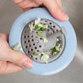 thumbnail image 5 of 4 PCS Silicone Kitchen Sink Strainer,Diameter Approx.4.5" Anti Clog Flexible Sink Strainer Filter Drain Plug Kitchen Accessory (Blue), 5 of 5