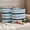 Navy blue, gray, turquoise, variant on Pack of 2 Red Navy Blue Striped Outdoor Pillow Covers Decorative, Waterproof Pillow Protector, Farmhouse Stripes Modern Abstract Art Lumbar Throw Pillowcases for Patio Couch Sofa Home Decor 20"x12"