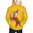 thumbnail image 2 of Curious George Printing Hooded Sweater Hoodies For Teens Boys Girls With Pocket Sweatshirt Hoody, 2 of 5