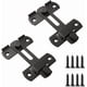 thumbnail image 1 of Barn Door Bolts, 2 Piece Door Lock Latch, Stainless Steel Door Bolts, Latch Lock Bolts, for Tool Box, Suitcase(Black), 1 of 5