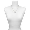 thumbnail image 3 of Delight Jewelry Silvertone Hammered Karma Ring Best Mom Ever Charm Necklace, 3 of 4