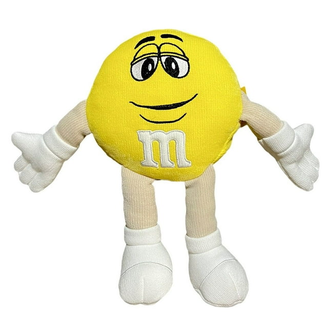 Yellow M&M Plush 15” Soft Stuffed Animal Doll New M & M Authentic Rare