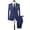 Sapphire Blue, variant on Ayyufe Men Slim Fit Business Leisure One Button Formal Two-Piece Suit for Groom Wedding White