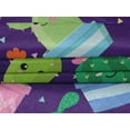 thumbnail image 5 of oneOone Velvet Purple Fabric Kawai Craft Projects Decor Fabric Printed By The Yard 58 Inch Wide, 5 of 5