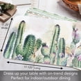 thumbnail image 5 of CounterArt "Watercolor Cacti" 4-Pack Reversible Plastic Tabletop Placemats, 5 of 7