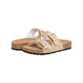 thumbnail image 5 of Women's Cork Footbed Sandals With Adjustable Buckles Slip On Platform Slides Sandals, 5 of 5