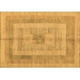 thumbnail image 1 of Ahgly Company Indoor Rectangle Abstract Brown Modern Area Rugs, 6' x 9', 1 of 4