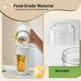thumbnail image 4 of Portable Blender, 340 ml Personal Juicer Cup,USB Rechargeable,Household Fruit Mixer for Shakes and Smoothies,Easy to Clean,BPA Free for Travel, Home and Office, 4 of 7