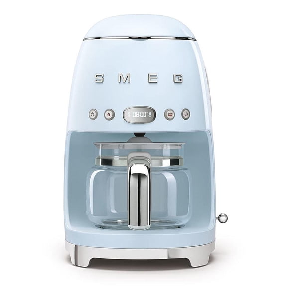 Smeg DCF02PBUK - Máquina de café por goteo, modo de arranque automático, filtro reutilizable, visual