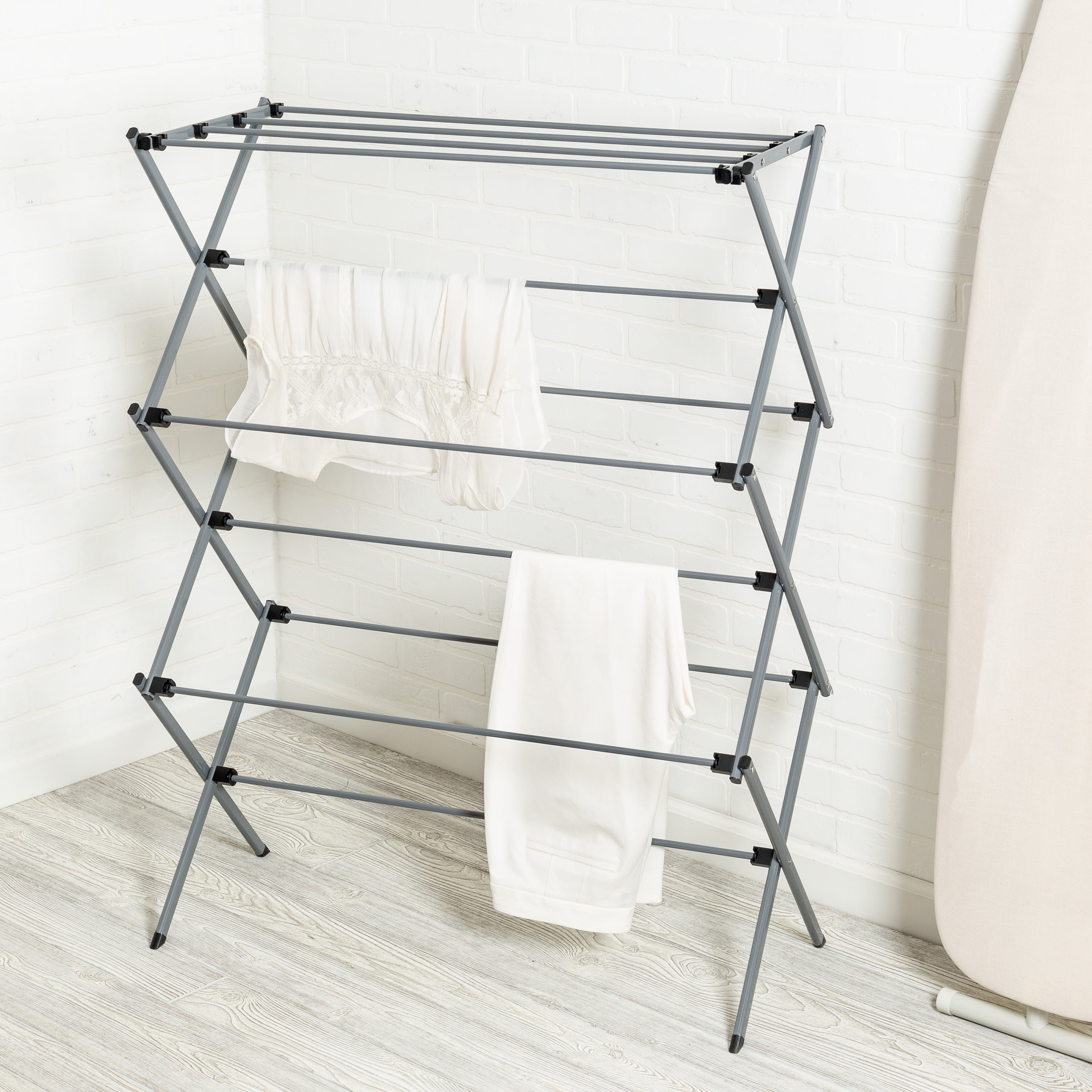 Mainstays Silver Deluxe Knockdown Metal Drying Rack 