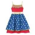 thumbnail image 1 of Disney-Vestido de princesa Frozen para niñas, ropa informal de verano, Elsa, Anna, Rapunzel, Blancanieves, Belle, Vestido de fiesta de cumpleaños, 1 of 4