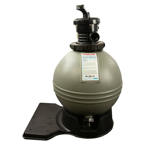 Proline 19" Sand Filter with Base | 7-Position Top Mount Valve | Hoses Included