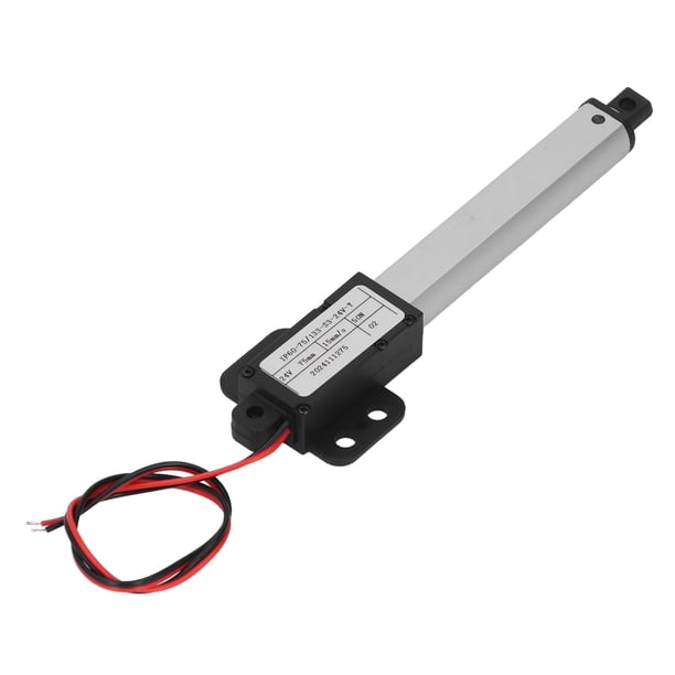 Actuador Lineal Eléctrico, Mini Actuador Lineal De 24 V, De 75 Mm, Interruptor De Límite De Extremo De Tubo De Aluminio, Empuje 50 N Para Dispositivo De Maquinaria