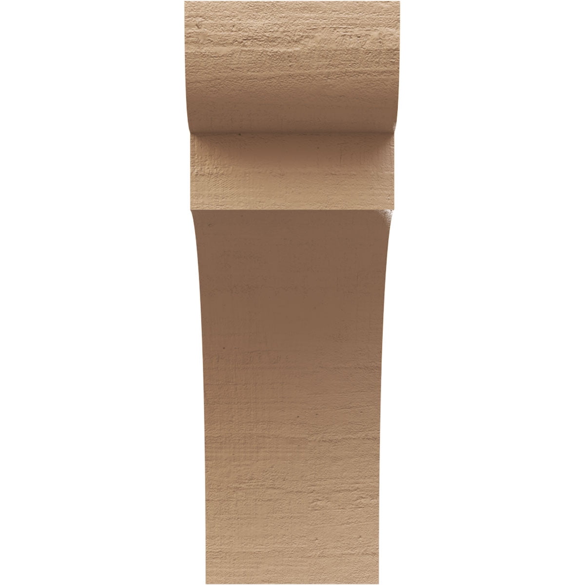 4"W x 8"D x 12"H Classic Yorktown Rough Cedar Woodgrain TimberThane Corbel, Primed Tan