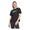 thumbnail image 1 of Playera Mujer Dama Reebok Deportivo Casual Te Graphic Negro negro XS, 1 of 9