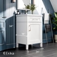 thumbnail image 2 of EVIVA Garci 24 Inch White Transitional Bathroom Vanity with Porcelain Top, 2 of 7