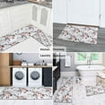 thumbnail image 5 of Pioneer Flower Floral Print Pattern Kitchen Rugs Sets Of 2,Anti Fatigue Kitchen Mat Rugs Non Slip Washable,Decorative Kitchen Floor Mats for Kitchen,Sink,Laundry,17"x30"+17"x47", 5 of 7