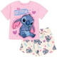 thumbnail image 1 of Conjunto de ropa Disney Lilo & Stitch, camiseta y pantalones cortos para niñas, 1 of 7