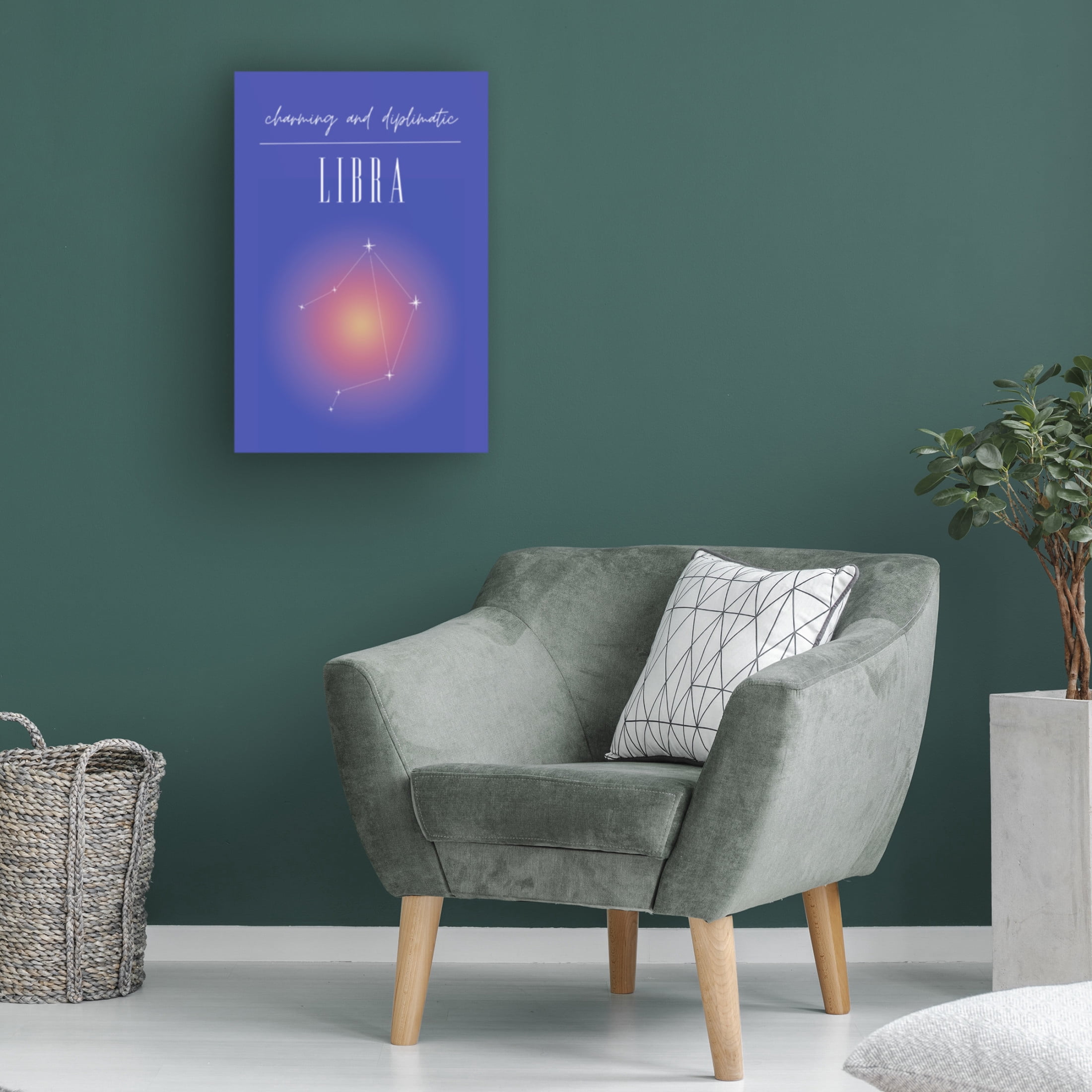 Trademark Fine Art Amelie  Libra Zodiac Print Art Canvas Wall Art