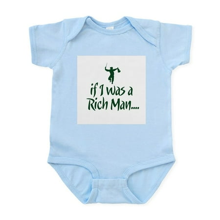 

CafePress - If I Was A Rich Man... Infant Bodysuit - Baby Light Bodysuit Size Newborn - 24 Months