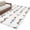 White, variant on Cute Birds Area Rugs 2.7'x5', Washable Small Throw Rugs for Kitchen Bedroom, Funny Snowflake Wire Sparrow Indoor Outdoor Rug Non-Slip Low Pile Carpet Runner Reversible Floor Mats