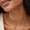 thumbnail image 3 of Collar Mini Elisa Kendra Scott Baño de Oro Turquesa, 3 of 5