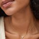 thumbnail image 3 of Collar Mini Elisa Kendra Scott Baño de Oro Turquesa, 3 of 5