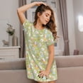 thumbnail image 3 of Sikiie happy Easter Print Women's Short-sleeved Nightdress, Round Neck Pullover Nightdress Pajamas Summer Home Wear, 3 of 6