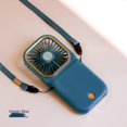 thumbnail image 3 of GUOOL Small Portable Fan Adjustable Battery Operated Rechargeable Charging Treasure Mini Personal Handheld USB Fan for Outdoor, Room, Camping, Office, - Blue, 6.3 x x 0., 3 of 6