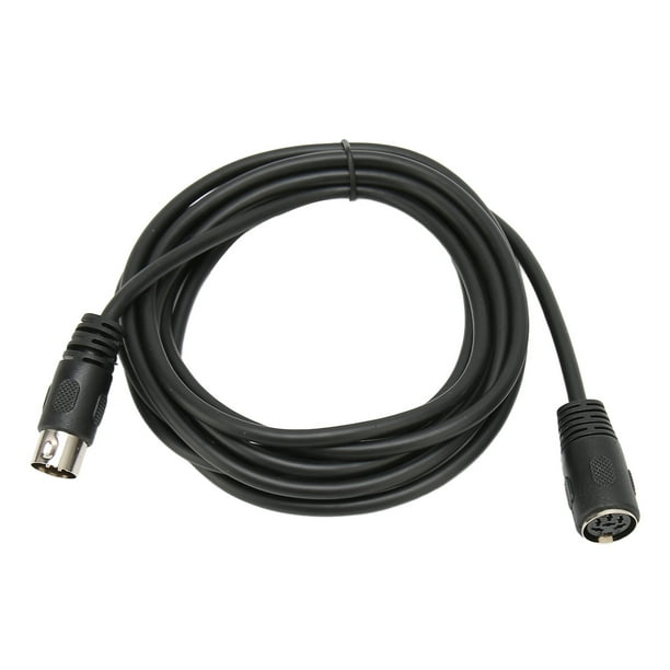 Cable DIN macho a hembra de 6 pines Cable de extensión de conexión de señal de datos de sonido para dispositivos de sonido digital 3 m / 9,8 pies