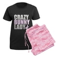 thumbnail image 5 of CafePress - CRAZY BUNNY LADY Women's Dark Pajamas - Women's Short Sleeve Print T-Shirt and Pants Dark Cotton Pajama Set, 5 of 7