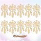 thumbnail image 3 of 20 piezas de red atrapasueños para decoración del hogar, colgante de madera, adornos creativos de pared, atrapasueños (beige, quinto patrón), 3 of 7