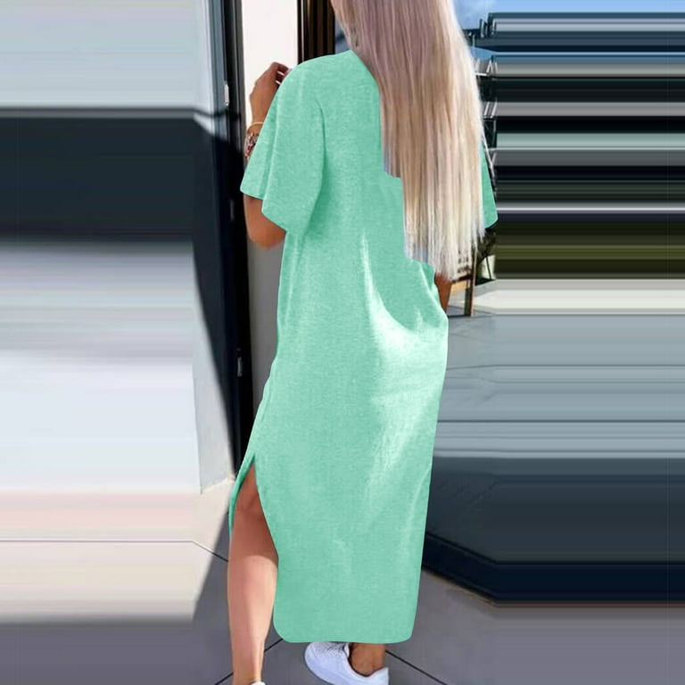long tunic dress with slits on side Kez Slit Tunic Dress | Layering Dress & Long Tunic