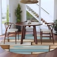 thumbnail image 3 of Blue Beige Brown Vintage Round Area Rug 6Ft Washable Circle Rugs for Bathroom Office, Retro Farmhouse Elegant Pastoral Non-Slip Carpet Floor Mats Indoor Outdoor Carpet Runner Aesthetic Home Decor, 3 of 8