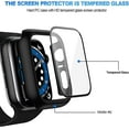 thumbnail image 3 of [5 Pack] Compatible with Apple Watch Series 7 Screen Protector 41mm, Full Coverage Ultra-Thin Bumper Cover for iWatch Series 7 Women Men, Black/Clear/Silver/Rose Gold/Pink, 3 of 5