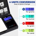 thumbnail image 4 of Báscula Digital de Bolsillo Serie 600g x 0.1g | Báscula Digital de Gramos Mini para Alimentos, Joyería, Onzas/Granos, Fácil de Transportar - AMERICAN WEIGH SCALES (Negra, 500g x 0.01g), 4 of 6