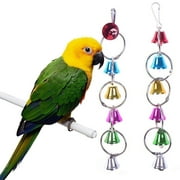 Leadingstar Metal Bell String For Parrot Bird Supplies Parrot Toy Jingle Bell Toy With Hanging Buckle