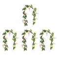 thumbnail image 2 of Injueey Paquete de 4 guirnaldas artificiales para decoración de jardín, herramientas de decoración, glicina de seda, suministros de boda, flores Kits de decoración para fiestas Rosa Injueey HA039650-02, 2 of 6